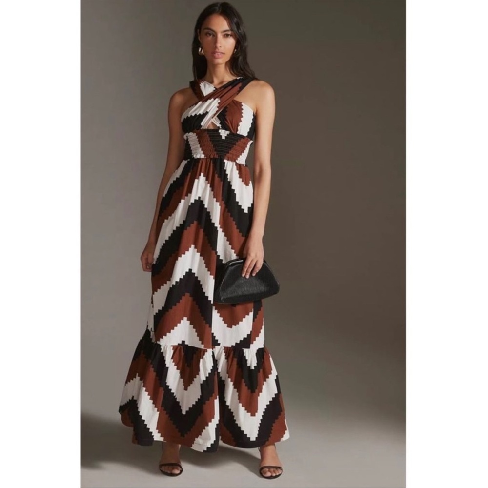 Anthropologie Plenty by Tracy Reese
Printed Halter Maxi Dress